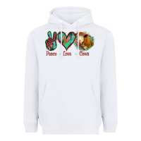 White Peace Love Cows Heavyweight Hoodie - Jasminsmagicworld