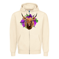 Sandshell halloween highland cow Zipper Hoodie - Jasminsmagicworld