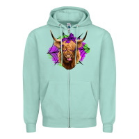 Halloween Highland Cow Zipper Hoodie | Teevron