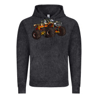 Vintage Black monster truck Vintage Hoodie - Artiststas