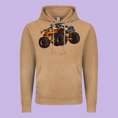 Monster Truck Vintage Hoodie Designed By Artiststas