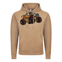 Vintage Coffee monster truck Vintage Hoodie - Artiststas