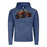 Vintage Denim monster truck Vintage Hoodie - Artiststas