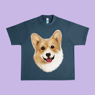 Corgi Urban Heavy Tee Designed By Jasminsmagicworld