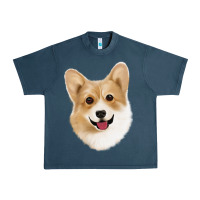 Midnight Navy Corgi Urban Heavy Tee - Jasminsmagicworld