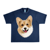 Navy Corgi Urban Heavy Tee - Jasminsmagicworld