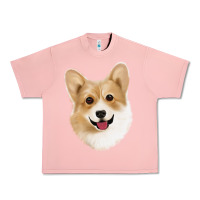 Salmon Corgi Urban Heavy Tee - Jasminsmagicworld