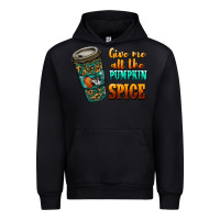Black watercolor give me all the pumpkin spice Urban Hoodie - RanaPortraitStore