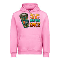 Fuchsia Pink watercolor give me all the pumpkin spice Urban Hoodie - RanaPortraitStore