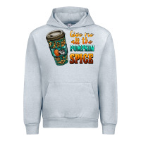 Heather Grey watercolor give me all the pumpkin spice Urban Hoodie - RanaPortraitStore