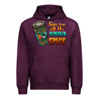 Mauve Wine watercolor give me all the pumpkin spice Urban Hoodie - RanaPortraitStore