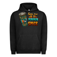 Pigment Black watercolor give me all the pumpkin spice Urban Hoodie - RanaPortraitStore