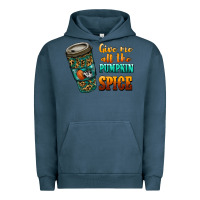 Pigment Midnight Navy watercolor give me all the pumpkin spice Urban Hoodie - RanaPortraitStore
