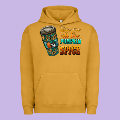 Watercolor Give Me All The Pumpkin Spice Urban Hoodie Designed By Ranaportraitstore