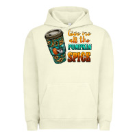 Pigment Pistachio watercolor give me all the pumpkin spice Urban Hoodie - RanaPortraitStore