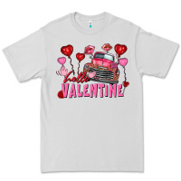 Dove Grey hello valentine valentine's day truck Premium Tee - FaDigitalArtStudio