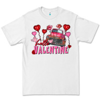 White hello valentine valentine's day truck Premium Tee - FaDigitalArtStudio