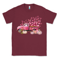 Burgundy Breast Cancer truck Classic Tee - FaDigitalArtStudio
