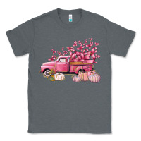 Charcoal Heather Breast Cancer truck Classic Tee - FaDigitalArtStudio