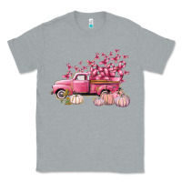 Heather Grey Breast Cancer truck Classic Tee - FaDigitalArtStudio