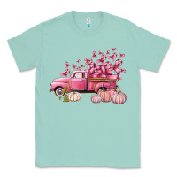 Seafoam Breast Cancer truck Classic Tee - FaDigitalArtStudio
