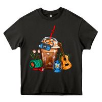 Asphalt Camping Frappe Coffee Heavy Core Tee - FaDigitalArtStudio