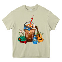 Mossy Camping Frappe Coffee Heavy Core Tee - FaDigitalArtStudio