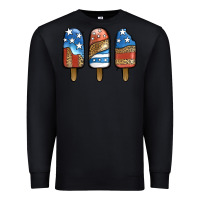 Black Patriotic Leopard Popsicles Premium Sweatshirt - Jasminsmagicworld