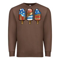 Chestnut Patriotic Leopard Popsicles Premium Sweatshirt - Jasminsmagicworld