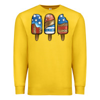 Lemon Patriotic Leopard Popsicles Premium Sweatshirt - Jasminsmagicworld