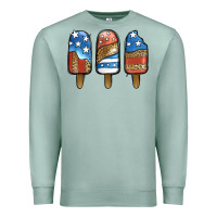 Seafoam Patriotic Leopard Popsicles Premium Sweatshirt - Jasminsmagicworld