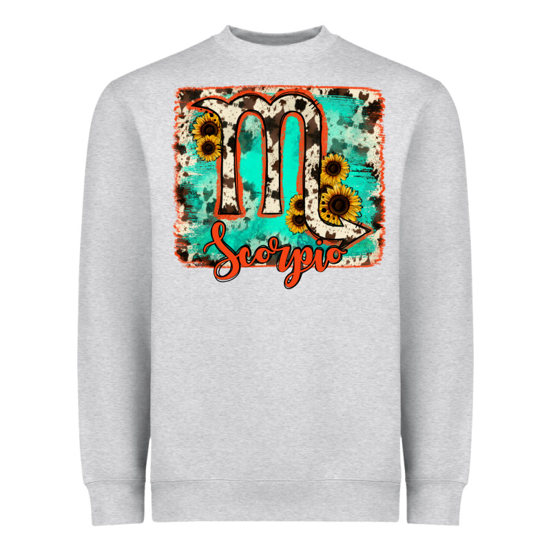 Scorpio Turquoise Cowhide Heavyweight Sweatshirt by RanaPortraitStore | Teevron