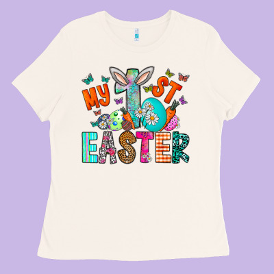 My 1st Easter Ladies Tee Designed By Cowhidedigitalart