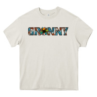 Cream granny cowhide sunflower Heavy Core Tee - Jasminsmagicworld