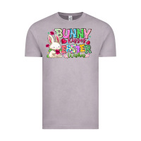 Vintage Zinc Bunny Kisses Easter Wishes Vintage Tee - CowhideDigitalArt