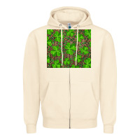 Sandshell shamrock and leopard Zipper Hoodie - RanaPortraitStore