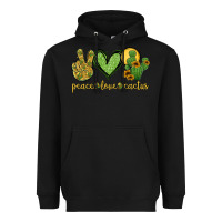 Black peace love cactus Heavyweight Hoodie - Jasminsmagicworld