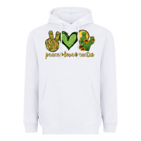 White peace love cactus Heavyweight Hoodie - Jasminsmagicworld