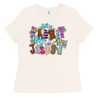 Bone Silly Rabbit Easter Is For Jesus Ladies Tee - CowhideDigitalArt