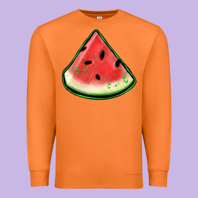 Watermelon Sliece Premium Sweatshirt Designed By Jasminsmagicworld
