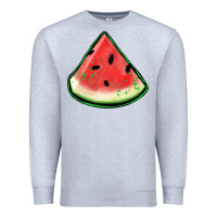 Heather Grey watermelon sliece Premium Sweatshirt - Jasminsmagicworld