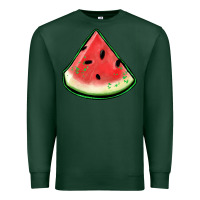Sports Green watermelon sliece Premium Sweatshirt - Jasminsmagicworld