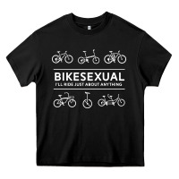 Black bikesexual   cyclist bicycle biking bike cycling t shirt tee gift Heavy Core Tee - DesigneFamous