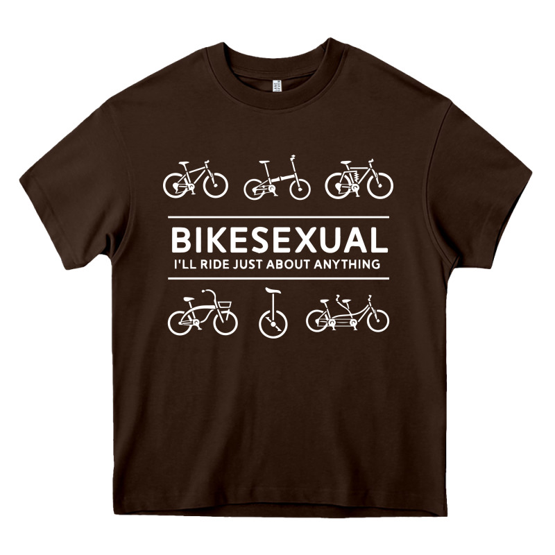 Bikesexual   Cyclist Bicycle Biking Bike Cycling T Shirt Tee Gift Heavy Core Tee by DesigneFamous | Teevron