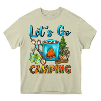 Mossy Let's Go Camping Coffee Mug Heavy Core Tee - FaDigitalArtStudio