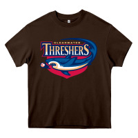 Chocolate Brown clearwater gifts,  threshers Heavy Core Tee - DesigneFamous