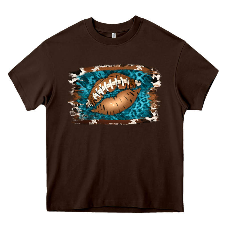 Football Lips Heavy Core Tee by Jasminsmagicworld | Teevron