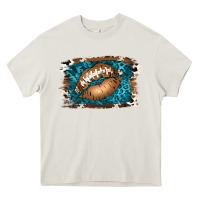 Cream Football Lips Heavy Core Tee - Jasminsmagicworld