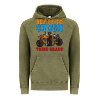 Vintage Olive ready to crush third grade Vintage Hoodie - Artiststas