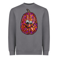 Storm watercolor pumpkin leopard Heavyweight Sweatshirt - RanaPortraitStore